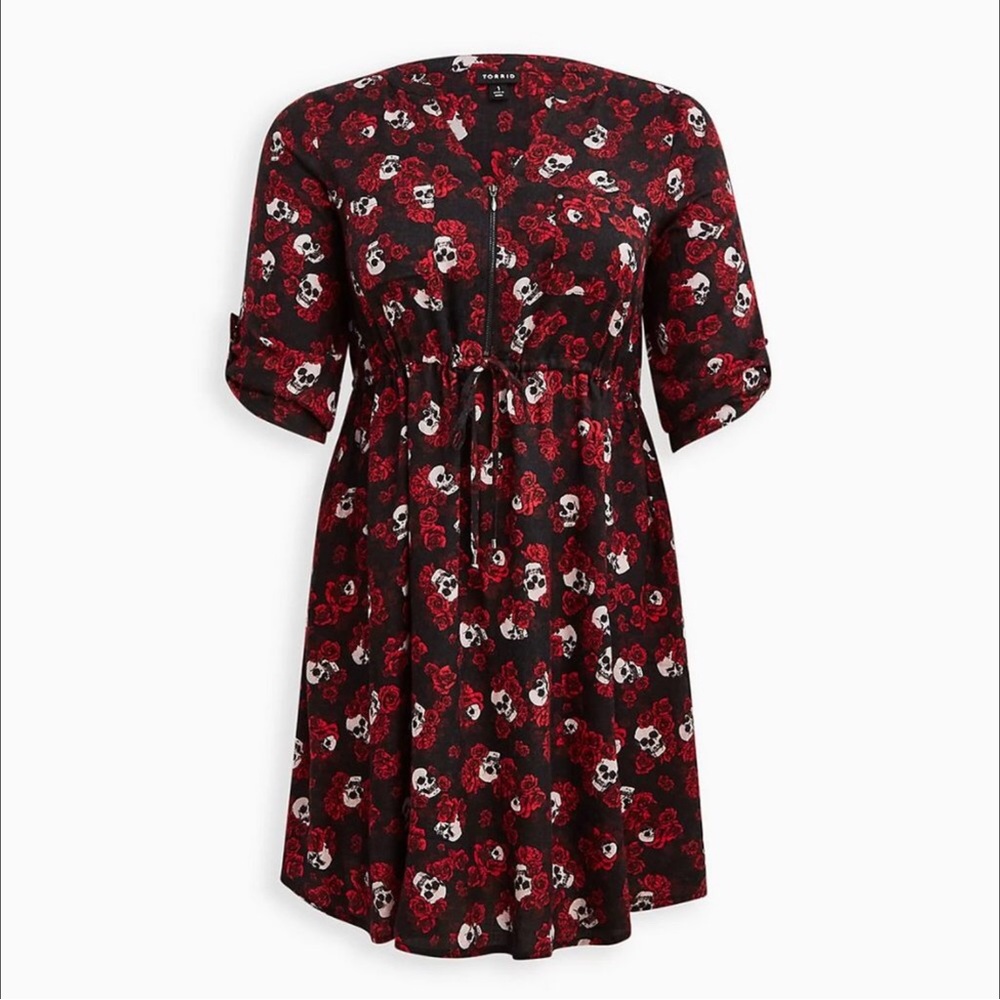 💀Beautiful skull & rose dress 🌹